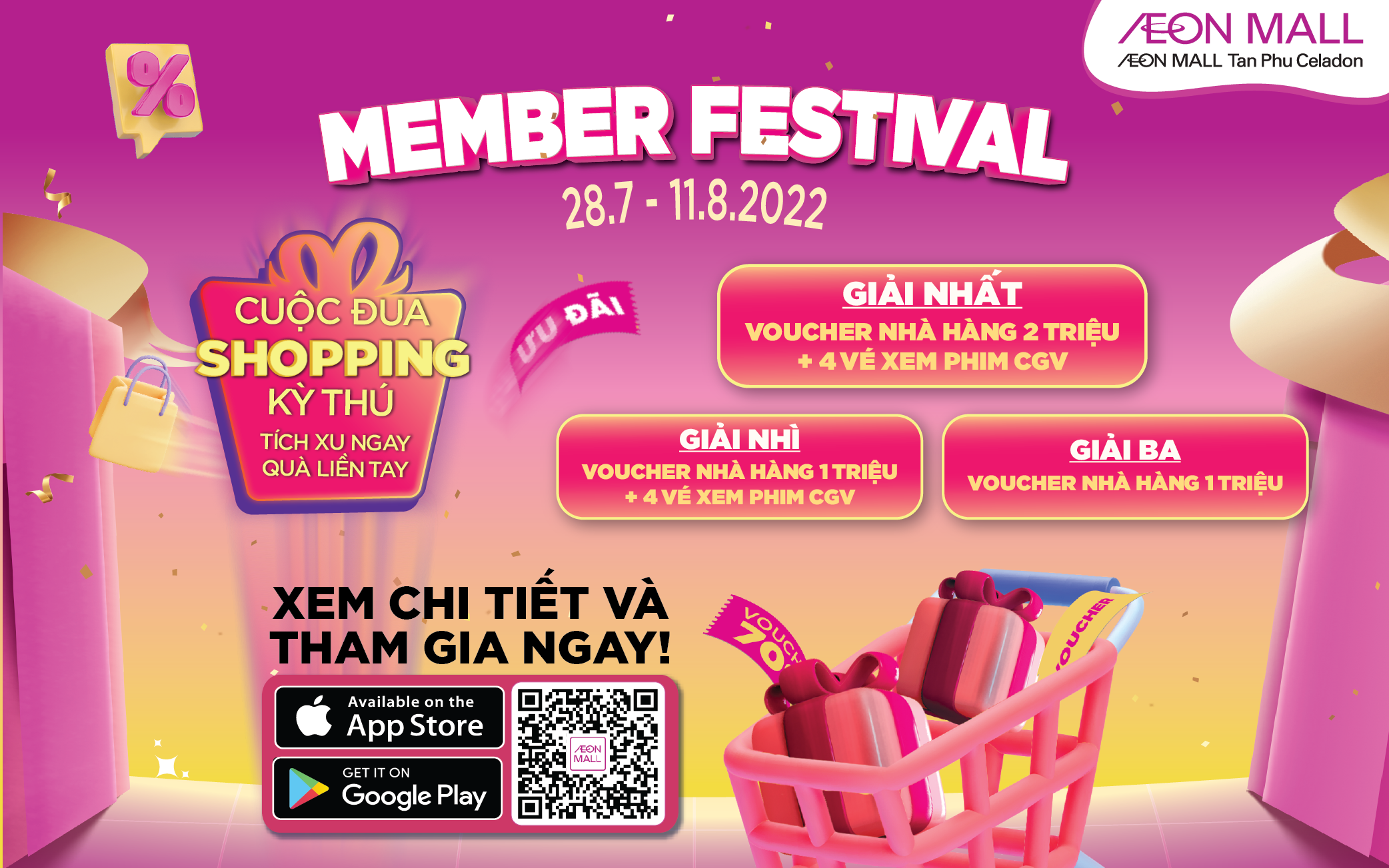 EXCITING “SHOPPING” RACE – AEON MALL Tân Phú Celadon