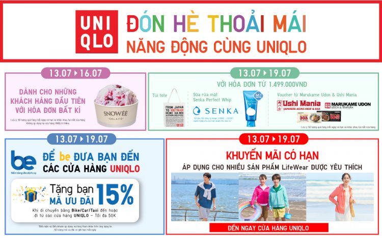 Mua sắm với thẻ JCB và nhận ưu đãi tại UNIQLO Việt Nam