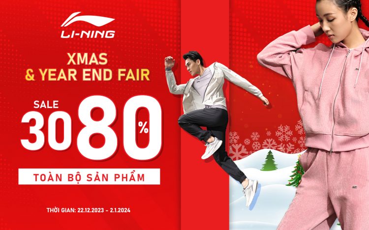 LI-NING | DEAL ĐẬM SÂU 30 - 80%