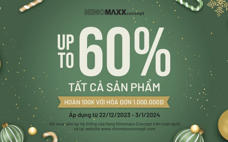 YEAR END SALE UP TO 60% ALL ITEM | HOÀN 100K CHO ĐƠN TỪ 1 TRIỆU